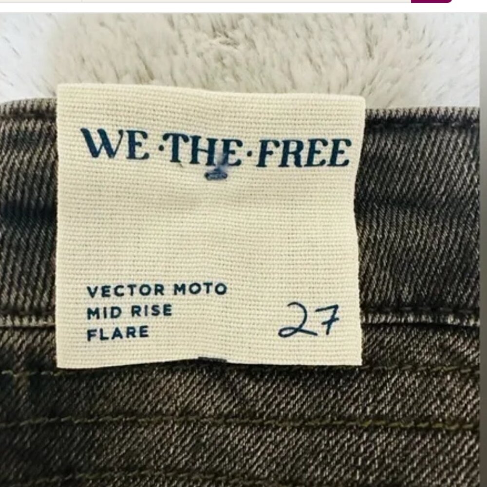 Free People Vector Moto Flare Jeans - Picture 6 of 6